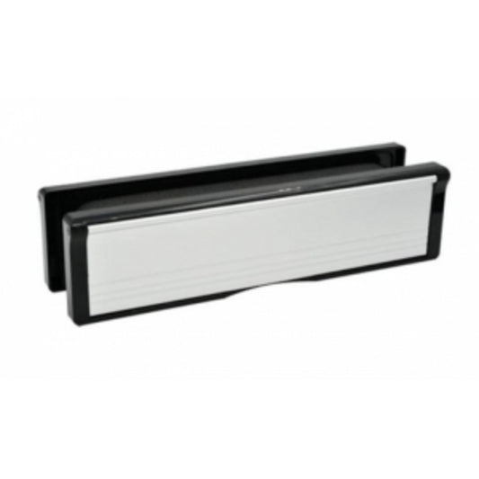 Fire Rated Letterplate for UPVC Door 12" Silver