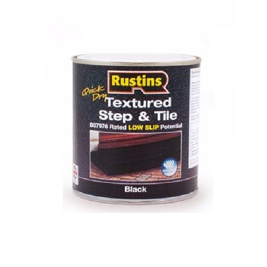 Rustins Textured Step & Tile Black 500ml