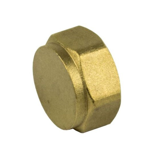 1/2" Brass Blanking Cap