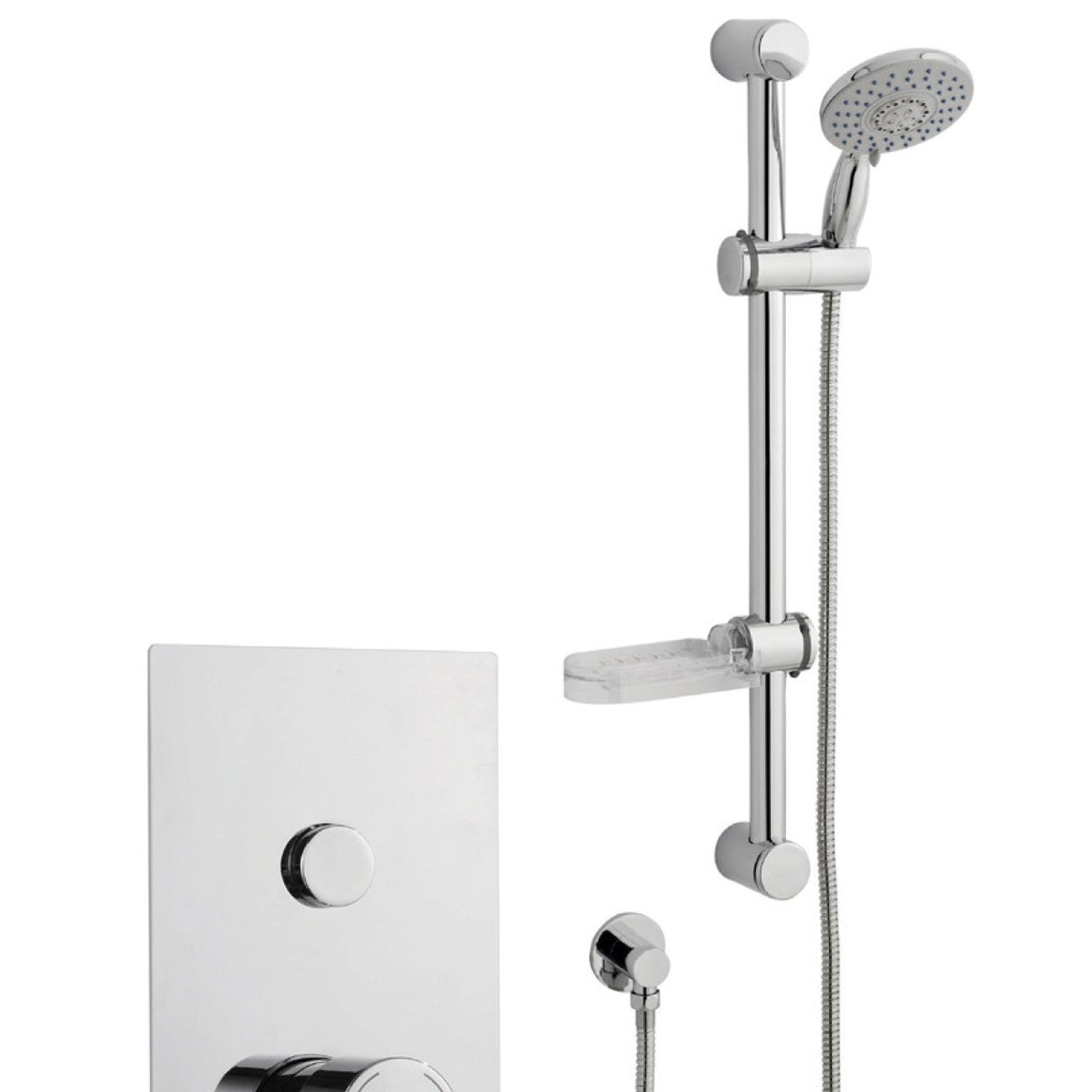 Plan, Single Round Push Button Concealed Thermostat