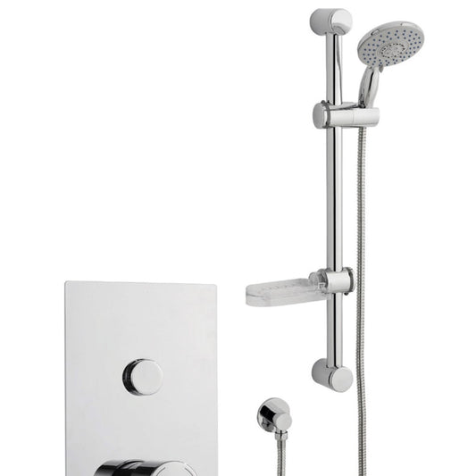 Plan, Single Round Push Button Concealed Thermostat