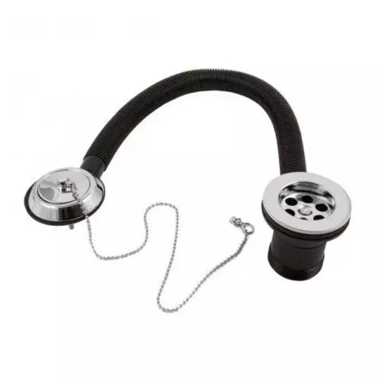 1.1/2" Bath Waste C/W Parking Plug Outlet Chrome