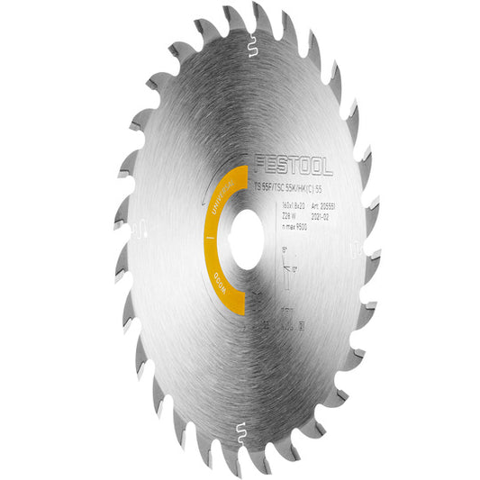 Festool Saw blade HW 160x1,8x20 W28 Wood Universal