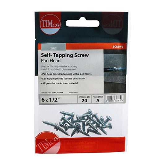 S/Tapping SCREws 6X1/2 20PCS