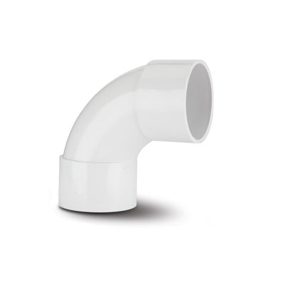 Polypipe WS52W Swept Bend 90 Degree 50mm