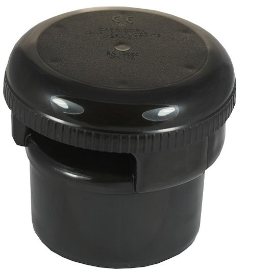Solvent Weld 110mm Air Admittance Valve Black