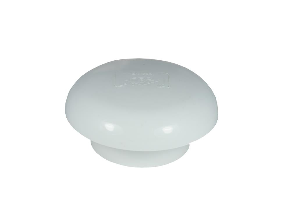 SOIL SOLVENT WELD 110MM MUSHROOM VENT COWL WHITE