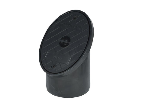 SOIL SOLVENT WELD 110MM OVAL RODDING EYE BLACK