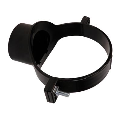 SOIL SOLVENT WELD 110MM X 50MM STRAP ON BOSS BLACK