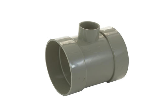 Soil Solvent Weld 110MM Short Boss Pipe 32MM Olive