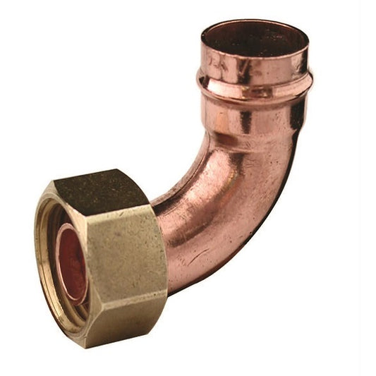 SOLDER RING 22MM X 3/4" BENT TAP CONNECTOR