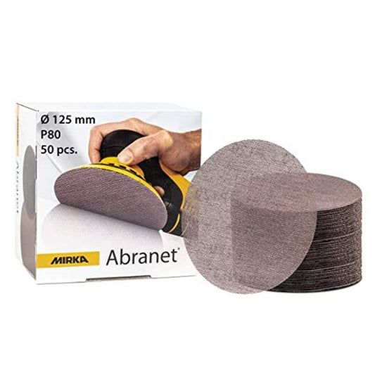Abranet 125mm Grip P80 50/Pack