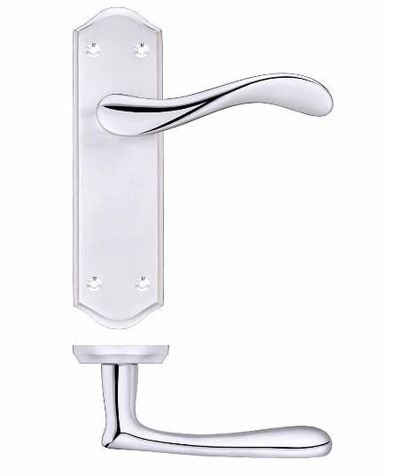 Lever on latch backplate SA