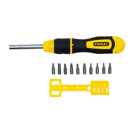 StanleyMultibit Ratchet Screwdriver &10 Bits