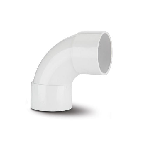 Polypipe WS14W Swept Bend 90 degree 40mm