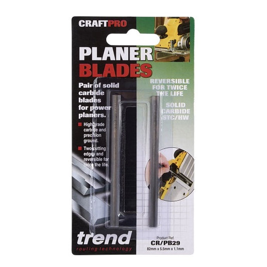 Planer Blade Set 82x5.5x1.1mm TC