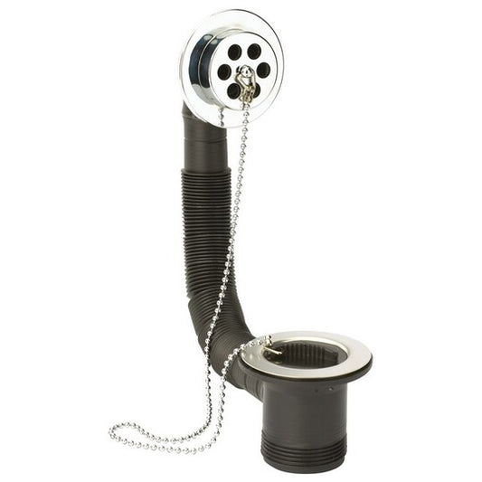 Bath Waste With Poly Plug Chrome
