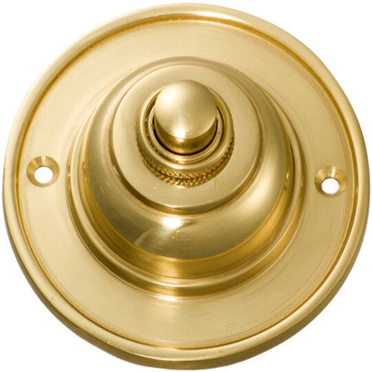 Bell Push - 75mm - Polished Brass