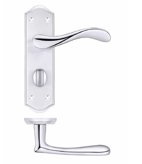 Lever on bathroom backplate SA