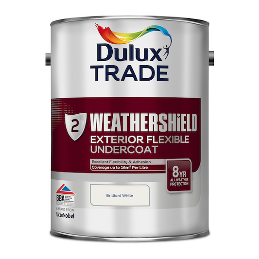 Dulux Trade Weathershield Exterior Undercoat Brilliant White 5L