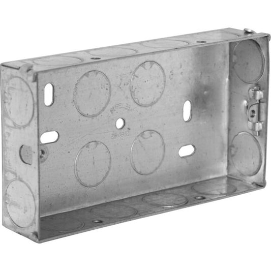 Backbox Metal 25mm 2 Gang
