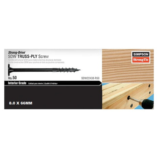 SDW Screw 8.0 x 66mm 50 Box