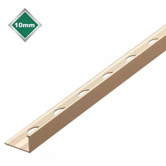 10mm Stainless Steel Effect L Shape Trade Trim