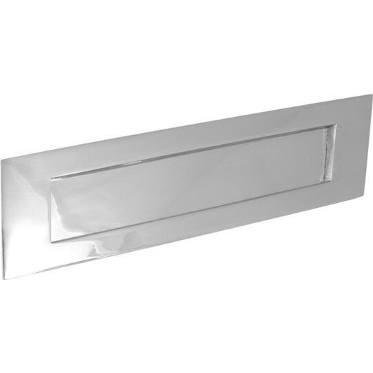 Victorian Letter Plate 305x102mm Polished Chrome