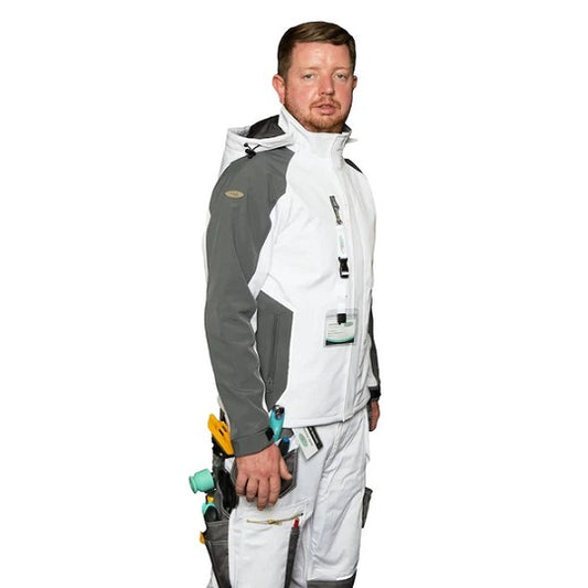 S-Tex Jacket, Bright White & Grey Medium