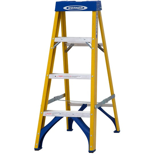 Werner Fibreglass 4-Tread Swingback Stepladder 1.1