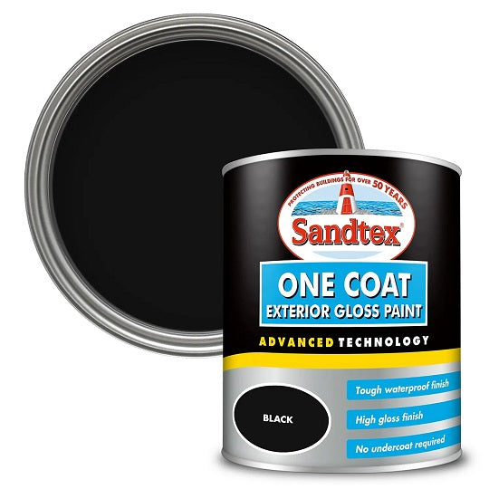 SX 1COAT EXT GLOSS BLACK 750ML Colour 12.11