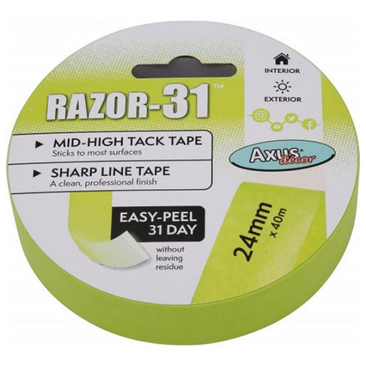 Razor-31 Mid-High Tack Tape 24mm x 40m