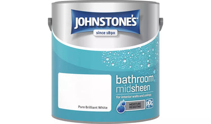 Johnstone's Bathroom Midsheen Brilliant White 2.5L