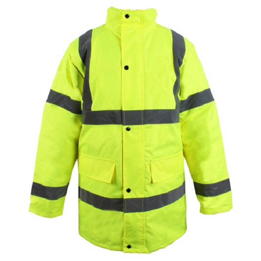 SML HI-VIS Yellow Coat