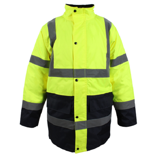 SML HI-VIS  2-Tone Coat Yellow/Navy