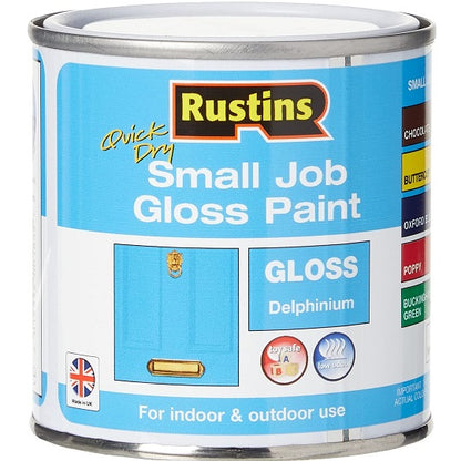 Rustins Quick Dry Small Job Delphinium 250ml