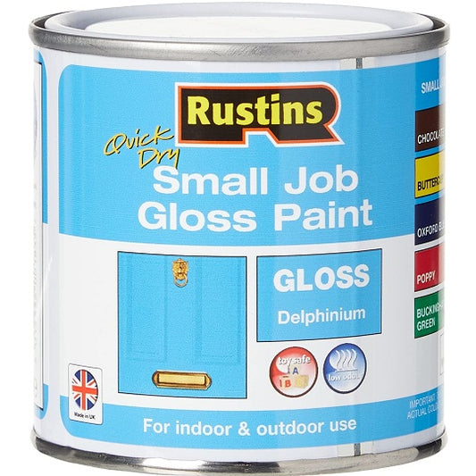 Rustins Quick Dry Small Job Delphinium 250ml