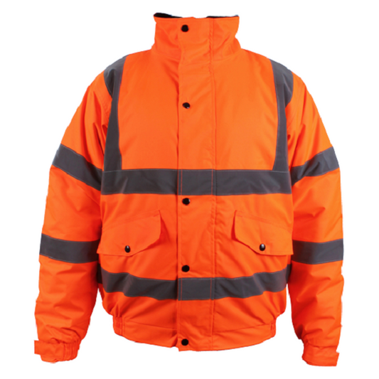 SML HI-VIS  2-Tone Bomber Orange/Navy