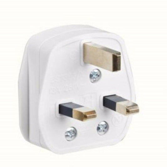 Plug Plastic With 13 Amp Fuse White