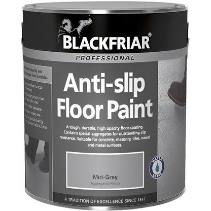 Blackfriar Anti-Slip Safety Floor Paint - Mid-Grey 1lt