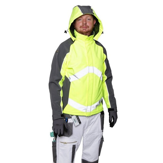 S-Tex Jacket, Hi-Vis Yellow & Grey Large