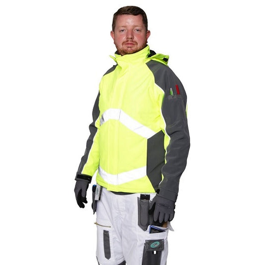 S-Tex Jacket, Hi-Vis Yellow & Grey Medium