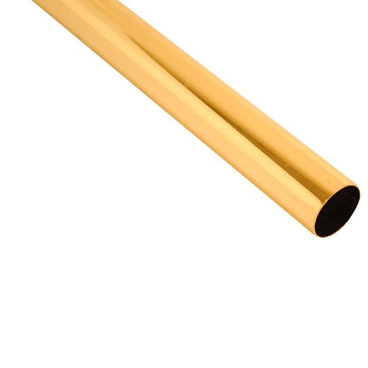 Wardrobe Rail 25mm 5ft Brass