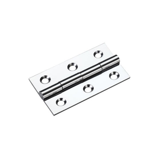 Solid drawn hinge 63mm CP