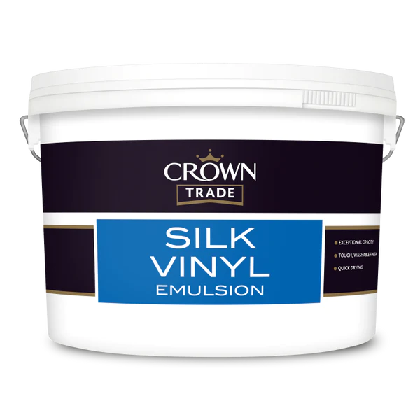 Crown Vinyl Silk Emulsion White 10L