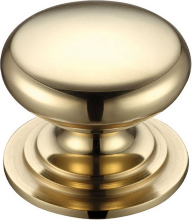 Victorian cupboard knob 45mm PB