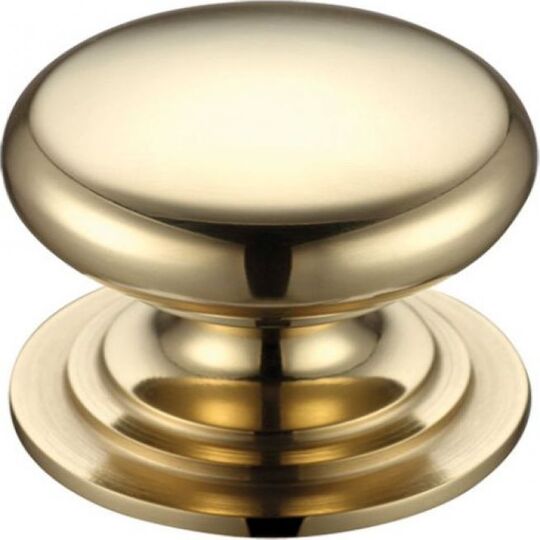 Victorian cupboard knob 45mm PB