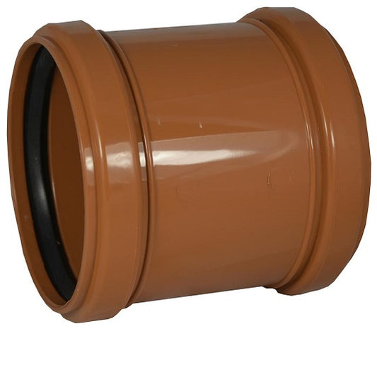 Underground 110mm Double Socket Coupler Brown