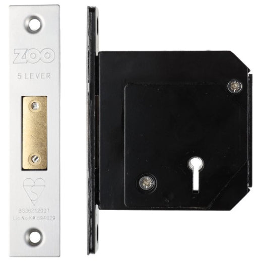 BS 5 lever deadlock 80mm  SSS