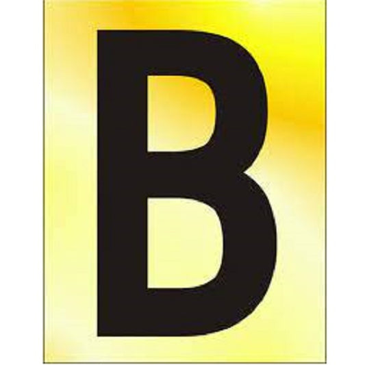 Self Adhesive Letter (B) 75mm PB